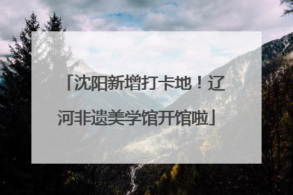 沈阳新增打卡地！辽河非遗美学馆开馆啦