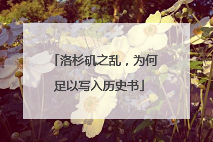 洛杉矶之乱,为何足以写入历史书