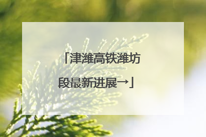 津潍高铁潍坊段最新进展→