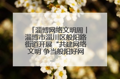 淄博网络文明周丨淄博市淄川区般阳路街道开展“共建网络文明 争当般阳好网民”主题宣讲活动