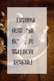 清理绿化带“顽疾”，共筑社区宜居环境