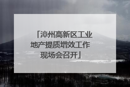 漳州高新区工业地产提质增效工作现场会召开