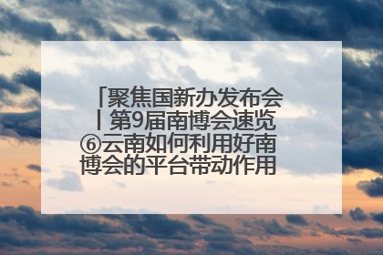 聚焦国新办发布会丨第9届南博会速览⑥云南如何利用好南博会的平台带动作用，深化与南亚国家的交流与合作？