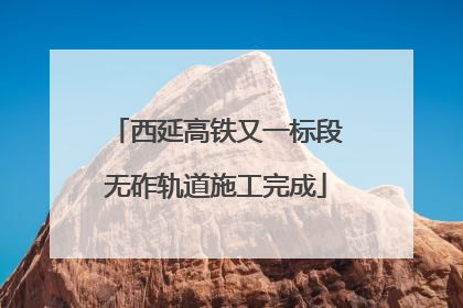 西延高铁又一标段无砟轨道施工完成