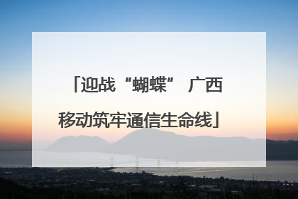 迎战“蝴蝶” 广西移动筑牢通信生命线