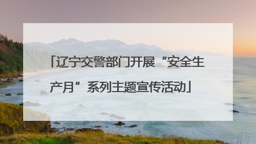 辽宁交警部门开展“安全生产月”系列主题宣传活动