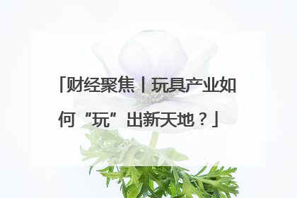 财经聚焦丨玩具产业如何“玩”出新天地？