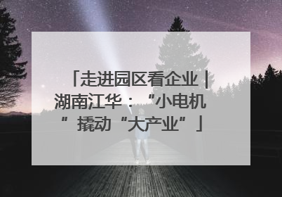 走进园区看企业｜湖南江华：“小电机”撬动“大产业”
