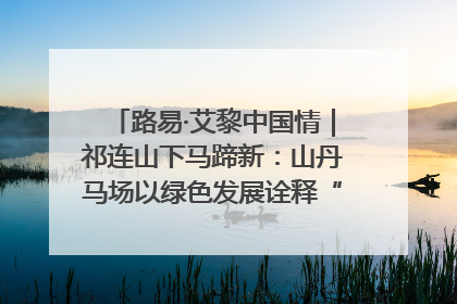 路易·艾黎中国情｜祁连山下马蹄新：山丹马场以绿色发展诠释“两山”理论实践