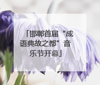 邯郸首届“成语典故之都”音乐节开幕