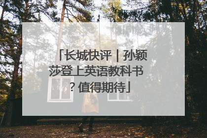 长城快评｜孙颖莎登上英语教科书？值得期待
