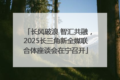 长风破浪 智汇共融，2025长三角新全媒联合体座谈会在宁召开