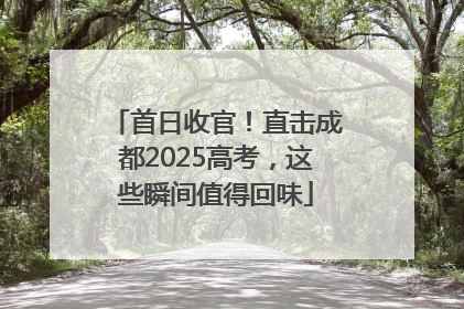 首日收官!直击成都2025高考,这些瞬间值得回味