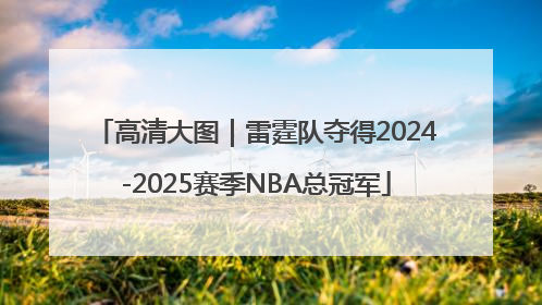高清大图｜雷霆队夺得2024-2025赛季NBA总冠军