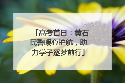 高考首日：黄石民警暖心护航，助力学子逐梦前行