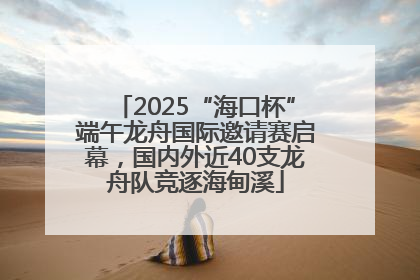 2025“海口杯”端午龙舟国际邀请赛启幕，国内外近40支龙舟队竞逐海甸溪