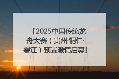2025中国传统龙舟大赛（贵州·铜仁·碧江）预赛激情启幕