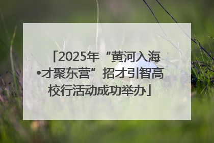 2025年“黄河入海•才聚东营”招才引智高校行活动成功举办