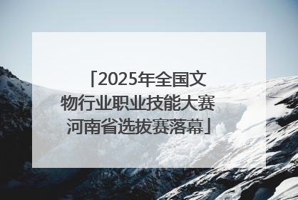 2025年全国文物行业职业技能大赛河南省选拔赛落幕