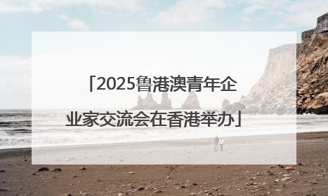 2025鲁港澳青年企业家交流会在香港举办
