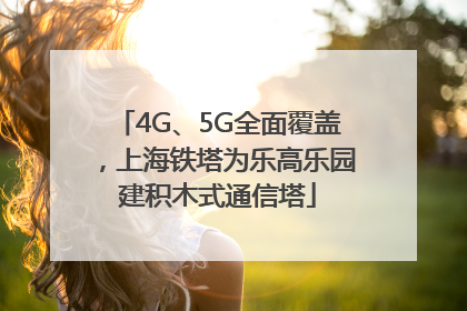 4G、5G全面覆盖，上海铁塔为乐高乐园建积木式通信塔